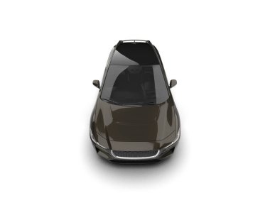 Modern araba beyaz arka planda izole edilmiş. 3d illüstrasyon. 