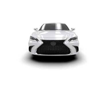 Üç boyutlu illüstrasyon. Modern araba beyaz arkaplanda izole edildi. 