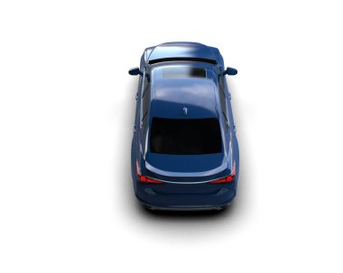 Üç boyutlu illüstrasyon. Modern araba beyaz arkaplanda izole edildi. 