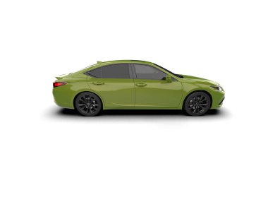 Modern car isolated on white background. 3d rendering - illustration