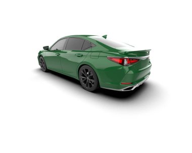 Modern car isolated on white background. 3d rendering - illustration