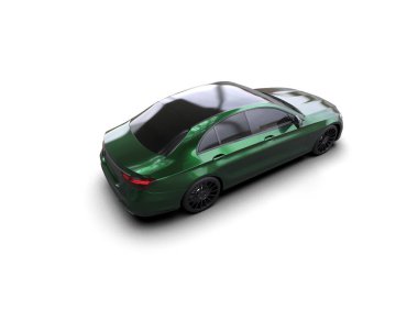 Modern car isolated on white background. 3d rendering - illustration