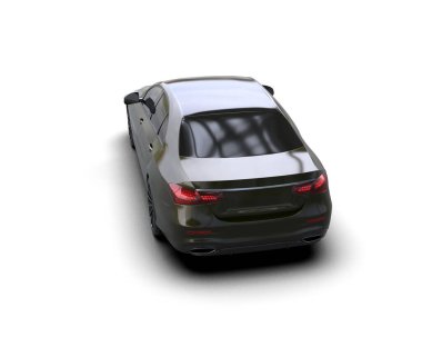 Modern car isolated on white background. 3d rendering - illustration