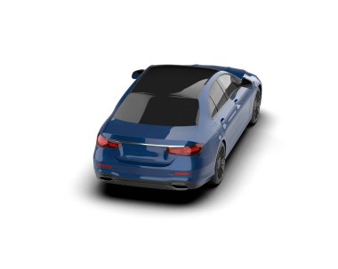 Üç boyutlu illüstrasyon. Modern araba beyaz arkaplanda izole edildi. 