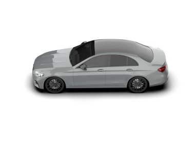 Üç boyutlu illüstrasyon. Modern araba beyaz arkaplanda izole edildi. 