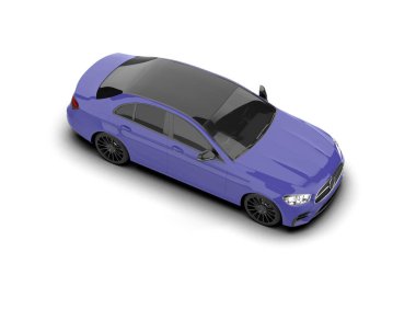 Üç boyutlu illüstrasyon. Modern araba beyaz arkaplanda izole edildi. 