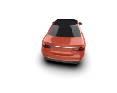 Üç boyutlu illüstrasyon. Modern araba beyaz arkaplanda izole edildi. 