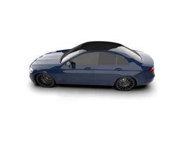 Üç boyutlu illüstrasyon. Modern araba beyaz arkaplanda izole edildi. 