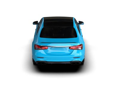 Üç boyutlu illüstrasyon. Modern araba beyaz arkaplanda izole edildi. 