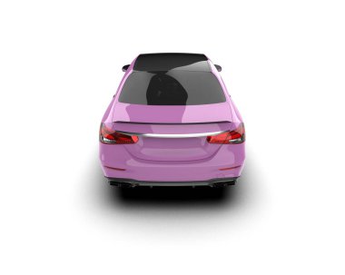 Üç boyutlu illüstrasyon. Modern araba beyaz arkaplanda izole edildi. 