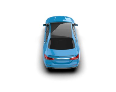 Üç boyutlu illüstrasyon. Modern araba beyaz arkaplanda izole edildi. 