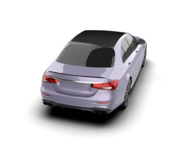 Üç boyutlu illüstrasyon. Modern araba beyaz arkaplanda izole edildi. 