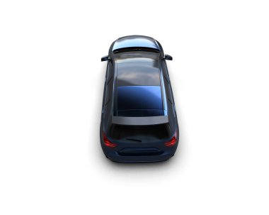 Üç boyutlu illüstrasyon. Modern araba beyaz arkaplanda izole edildi. 