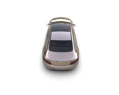 Üç boyutlu illüstrasyon. Modern araba beyaz arkaplanda izole edildi. 