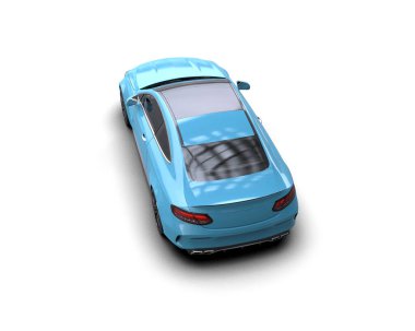 Üç boyutlu illüstrasyon. Modern araba beyaz arkaplanda izole edildi. 