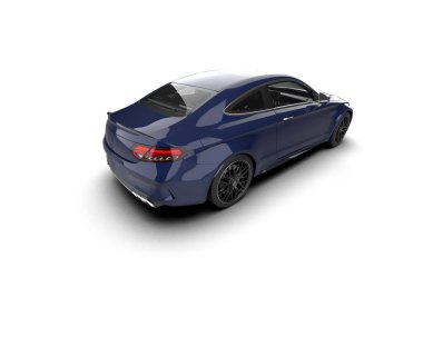 modern araba beyaz arkaplanda izole edildi