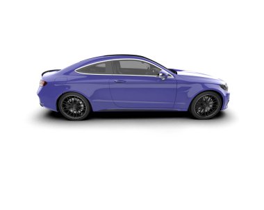 modern araba beyaz arkaplanda izole edildi