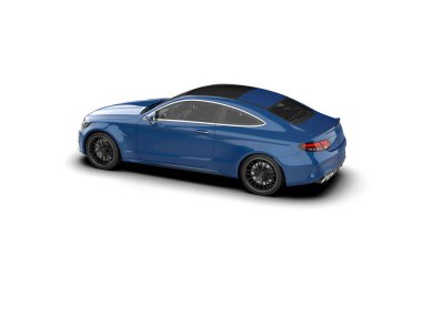 modern araba beyaz arkaplanda izole edildi