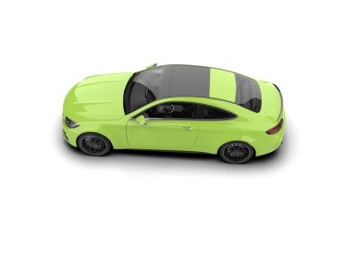 modern araba beyaz arkaplanda izole edildi