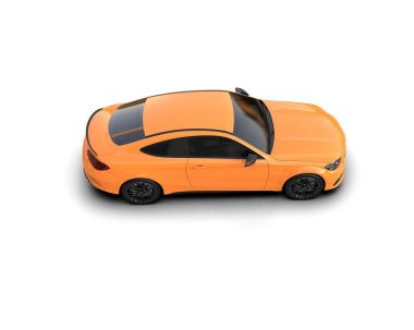 modern araba beyaz arkaplanda izole edildi