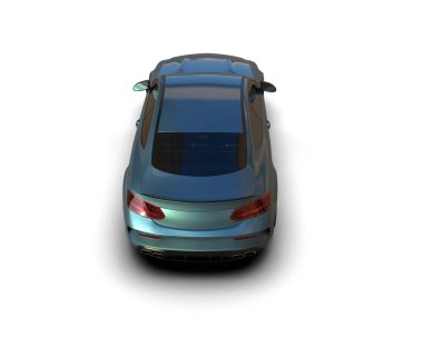 modern araba beyaz arkaplanda izole edildi