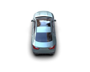 Üç boyutlu illüstrasyon. Modern araba beyaz arkaplanda izole edildi. 