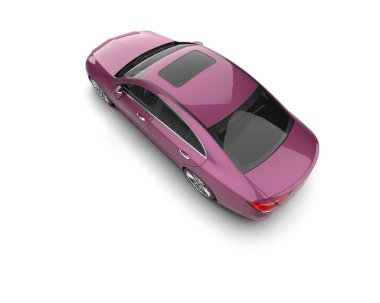 Üç boyutlu illüstrasyon. Modern araba beyaz arkaplanda izole edildi