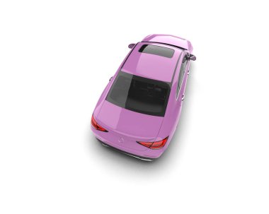 Üç boyutlu illüstrasyon. Modern araba beyaz arkaplanda izole edildi