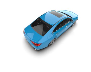 modern araba beyaz arkaplanda izole edildi