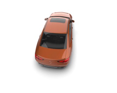 modern araba beyaz arkaplanda izole edildi