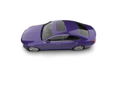 modern araba beyaz arkaplanda izole edildi