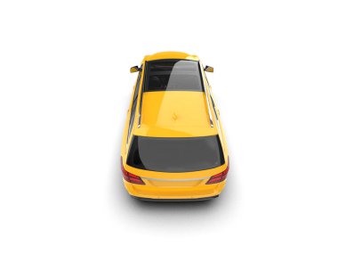 Modern araba beyaz arka planda izole edilmiş. 3d resimleme