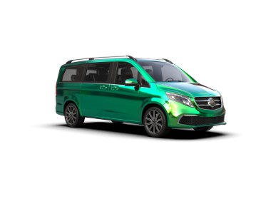 Üç boyutlu illüstrasyon. Modern araba beyaz arkaplanda izole edildi. 