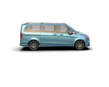 Üç boyutlu illüstrasyon. Modern araba beyaz arkaplanda izole edildi. 