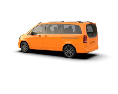 Üç boyutlu illüstrasyon. Modern araba beyaz arkaplanda izole edildi. 