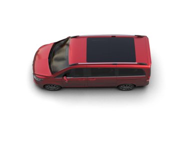 Üç boyutlu illüstrasyon. Modern araba beyaz arkaplanda izole edildi. 