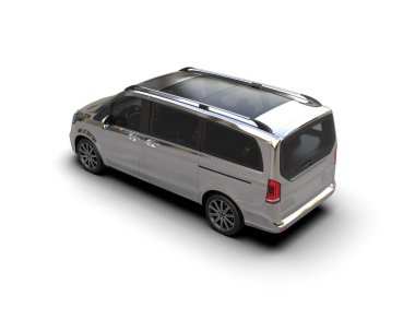 Üç boyutlu illüstrasyon. Modern araba beyaz arkaplanda izole edildi. 