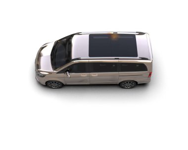 Üç boyutlu illüstrasyon. Modern araba beyaz arkaplanda izole edildi. 