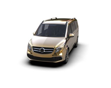 Üç boyutlu illüstrasyon. Modern araba beyaz arkaplanda izole edildi. 