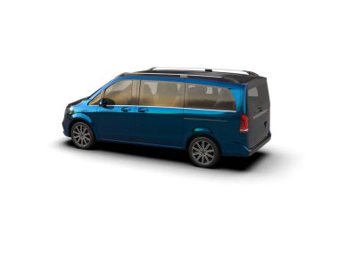 Üç boyutlu illüstrasyon. Modern araba beyaz arkaplanda izole edildi. 