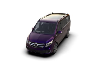 Üç boyutlu illüstrasyon. Modern araba beyaz arkaplanda izole edildi. 