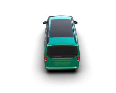 Üç boyutlu illüstrasyon. Modern araba beyaz arkaplanda izole edildi. 