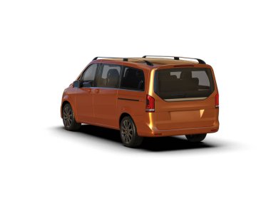 Üç boyutlu illüstrasyon. Modern araba beyaz arkaplanda izole edildi. 