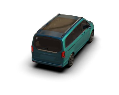 Modern araba beyaz arka planda izole edilmiş. 3d resimleme