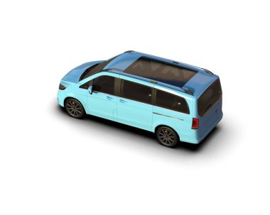 Modern araba beyaz arka planda izole edilmiş. 3d resimleme