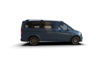 Modern araba beyaz arka planda izole edilmiş. 3d resimleme