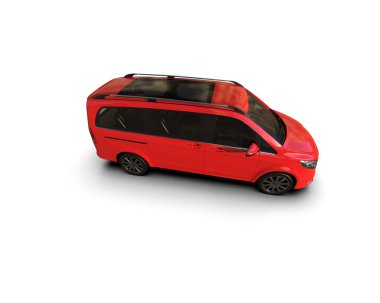 Modern araba beyaz arka planda izole edilmiş. 3d resimleme