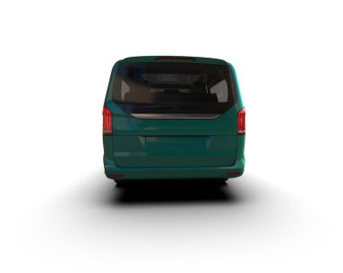 Modern araba beyaz arka planda izole edilmiş. 3d resimleme