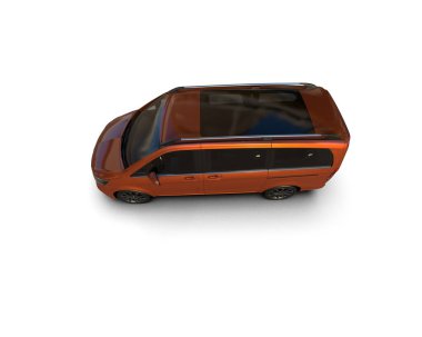 Modern araba beyaz arka planda izole edilmiş. 3d resimleme