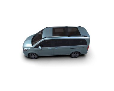 Modern araba beyaz arka planda izole edilmiş. 3d resimleme